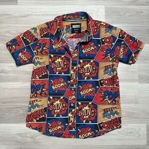 SEVEN SOULS Little Boys Comic Short Sleeve Shirt Size 10/12 NC0016